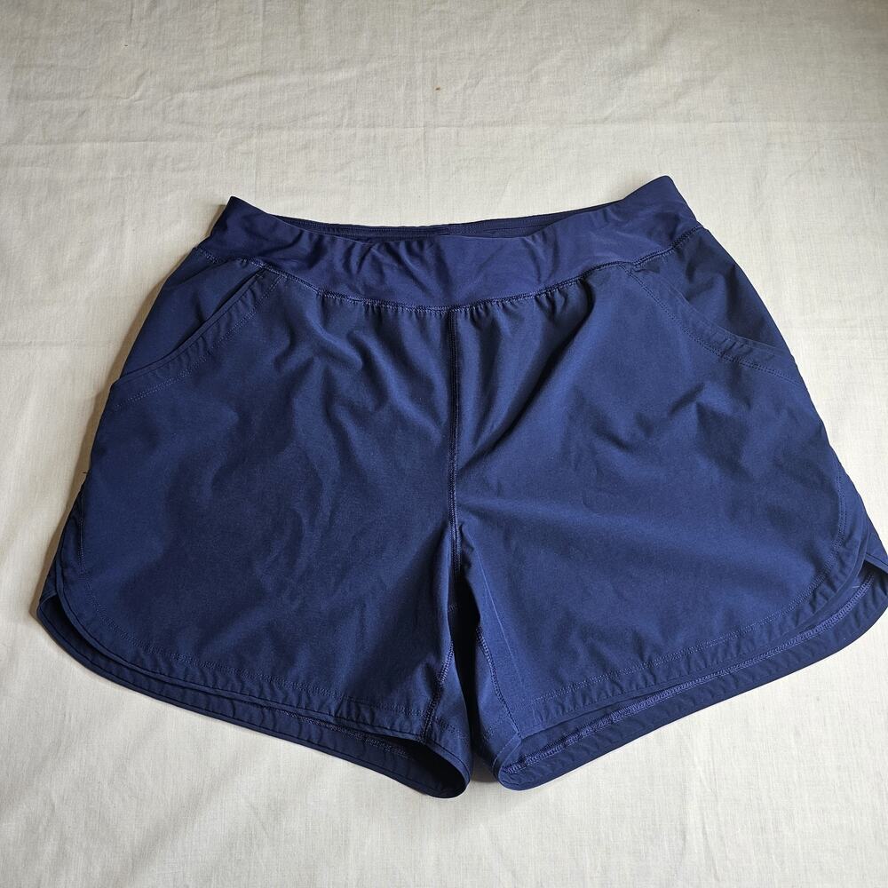 Lands End Women’s 16W Navy Quick Dry Board Shorts With Pockets Activewear
